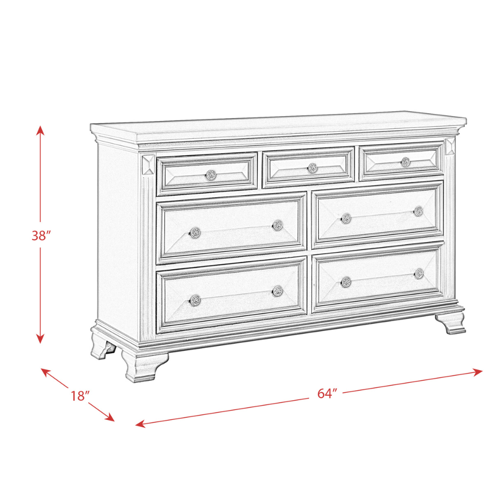 Calloway Dresser White Color