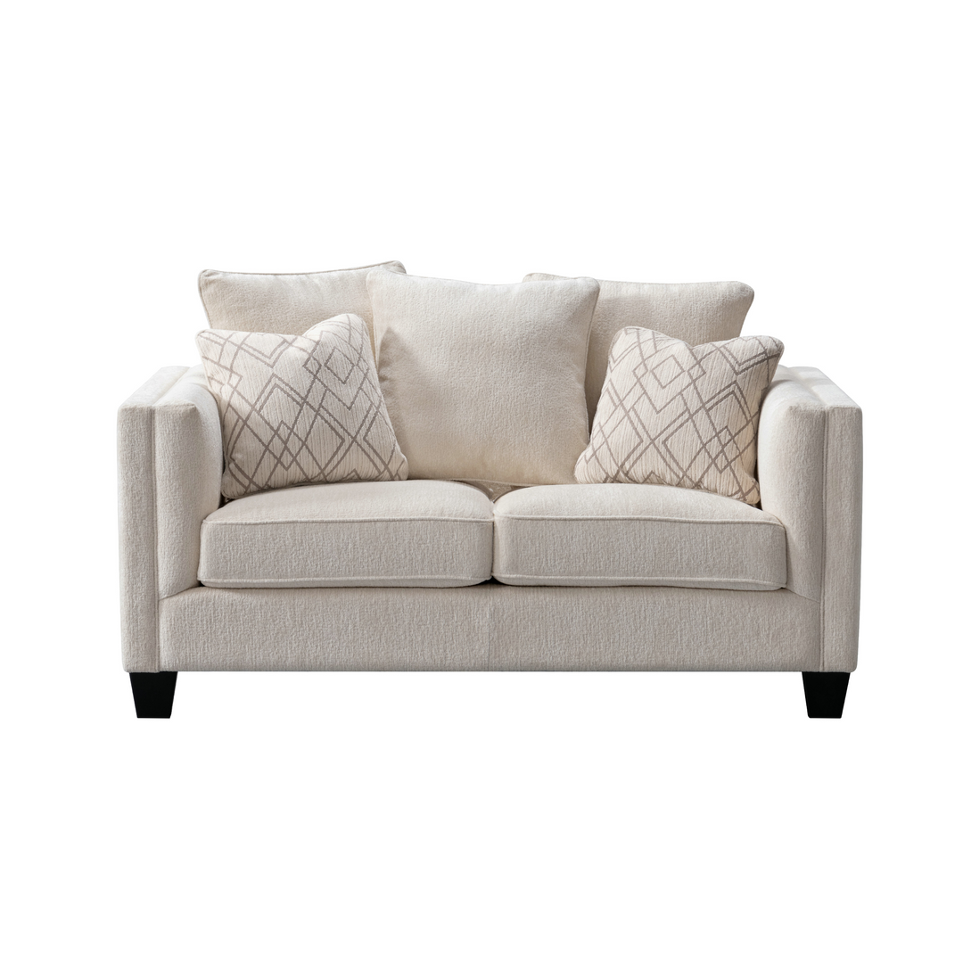 Plush Paradise Beige Sofa Set