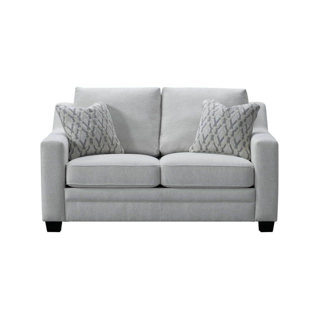 Luxe Haven Creamy Grey Loveseat W166