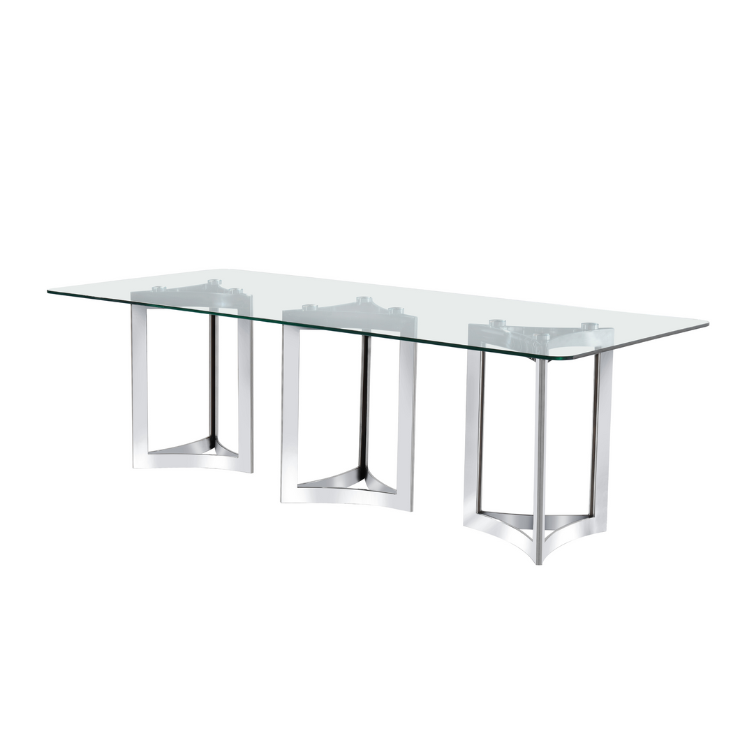 Alexa Glass Top Dining Table