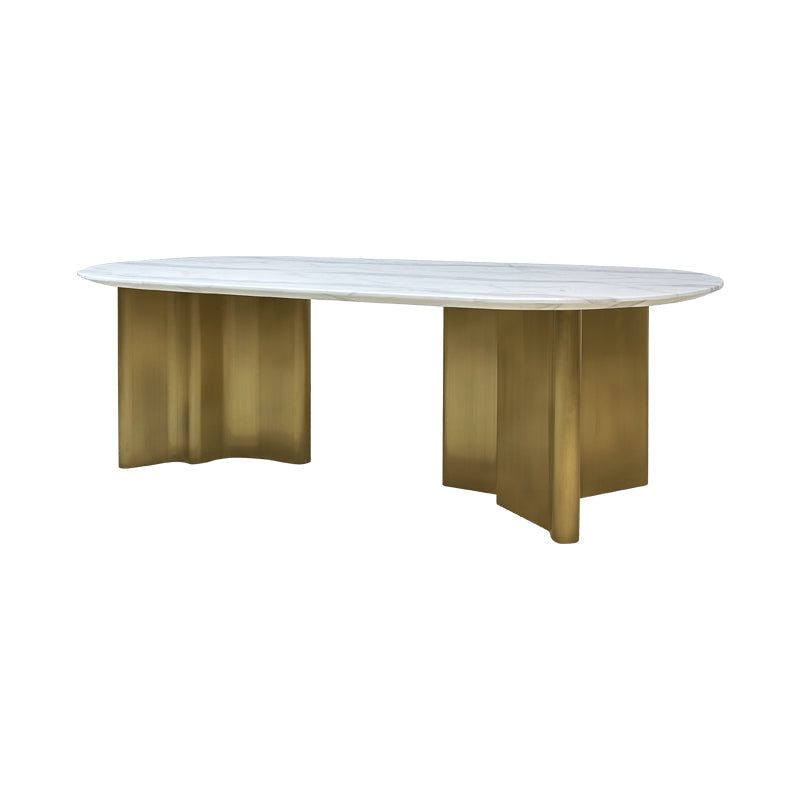 Samuel Oval Marble Dining Table- 8 seater