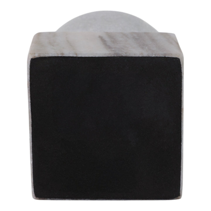 5X3" BALL ON CUBE MARBLE TAPER HOLDER, MULTI
