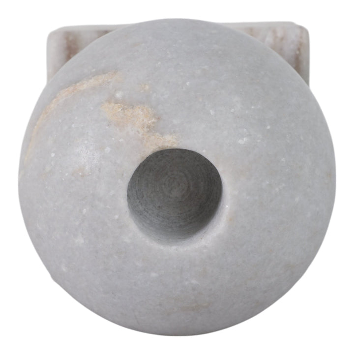 5X3" BALL ON CUBE MARBLE TAPER HOLDER, MULTI