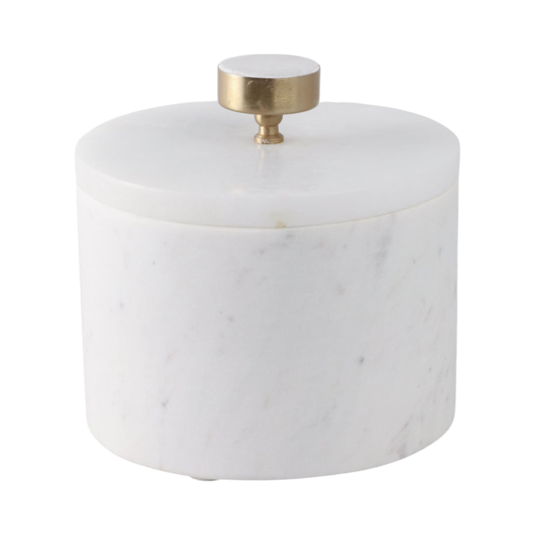 6" Vero Small Alabaster And Marble Box