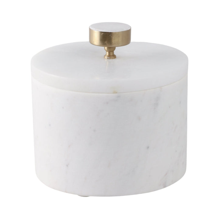 6" Vero Small Alabaster And Marble Box