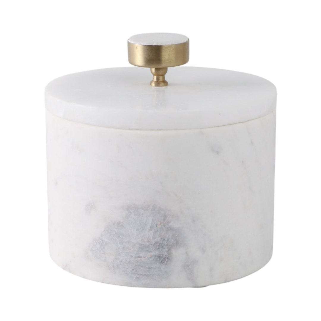6" Vero Small Alabaster And Marble Box