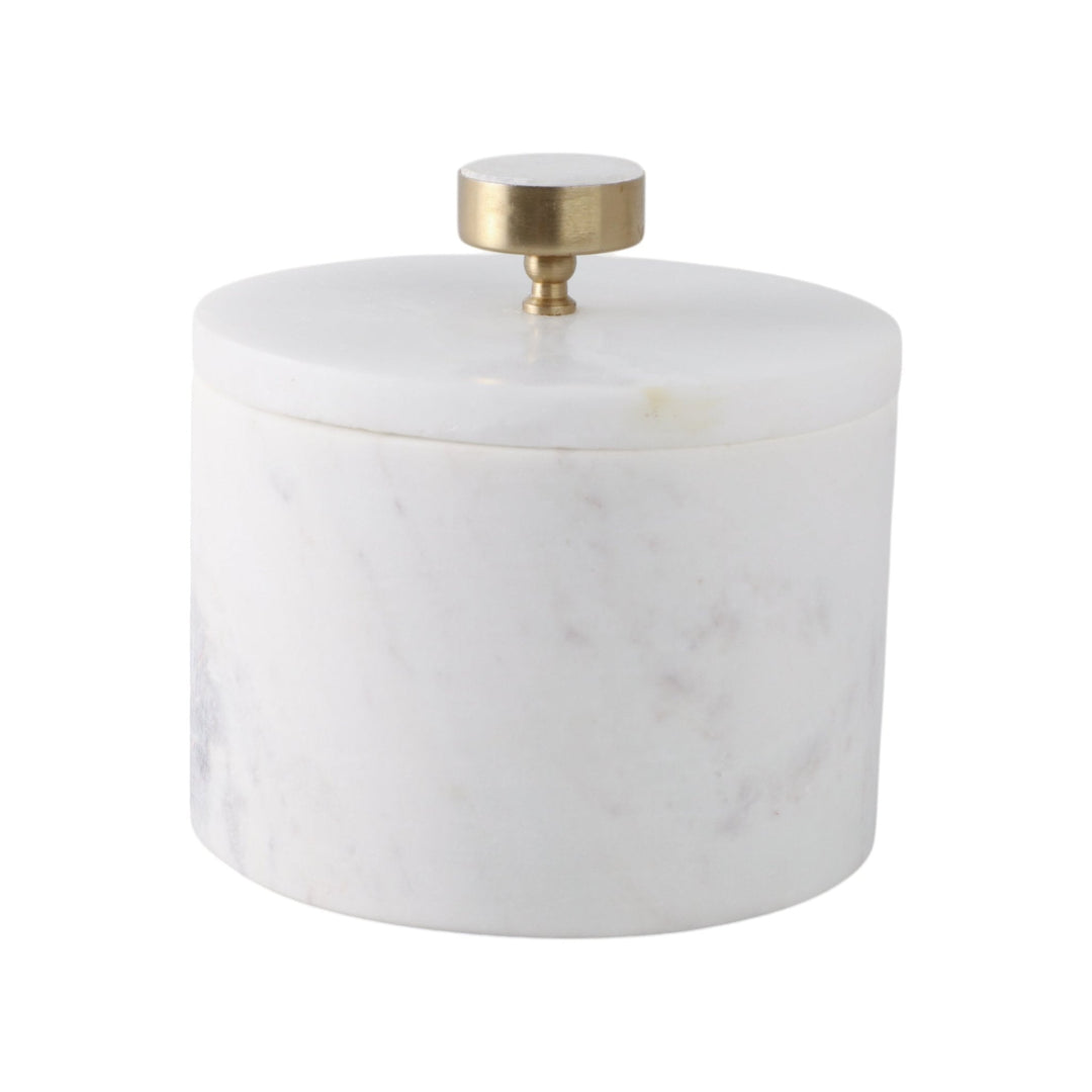 6" Vero Small Alabaster And Marble Box