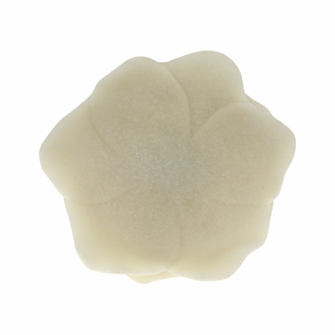 6" Zelen White Quartz Resin Flower Bowl