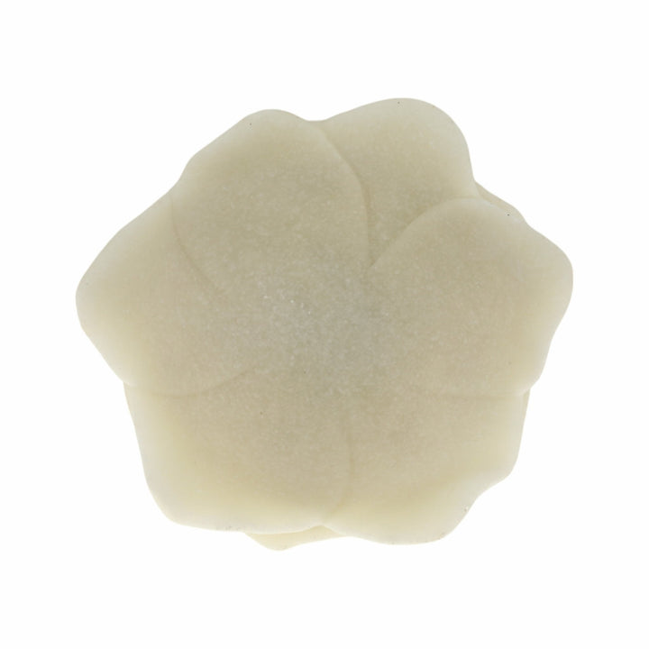 6" Zelen White Quartz Resin Flower Bowl