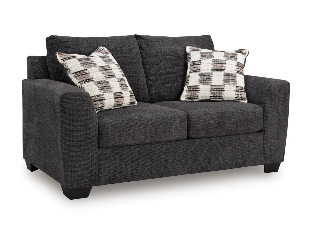 Loreo Sofa Set with 2 Free Dual Table Lamp (Black)
