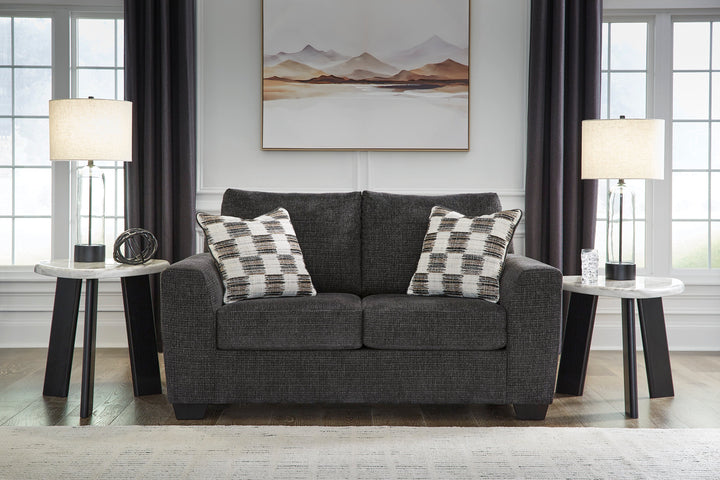 Loreo Sofa Set with 2 Free Dual Table Lamp (Black)