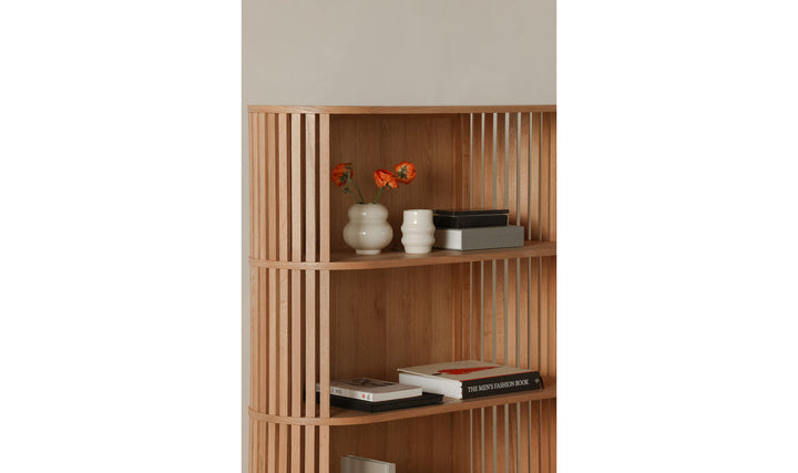 Henrich Oak Bookshelf White Oil