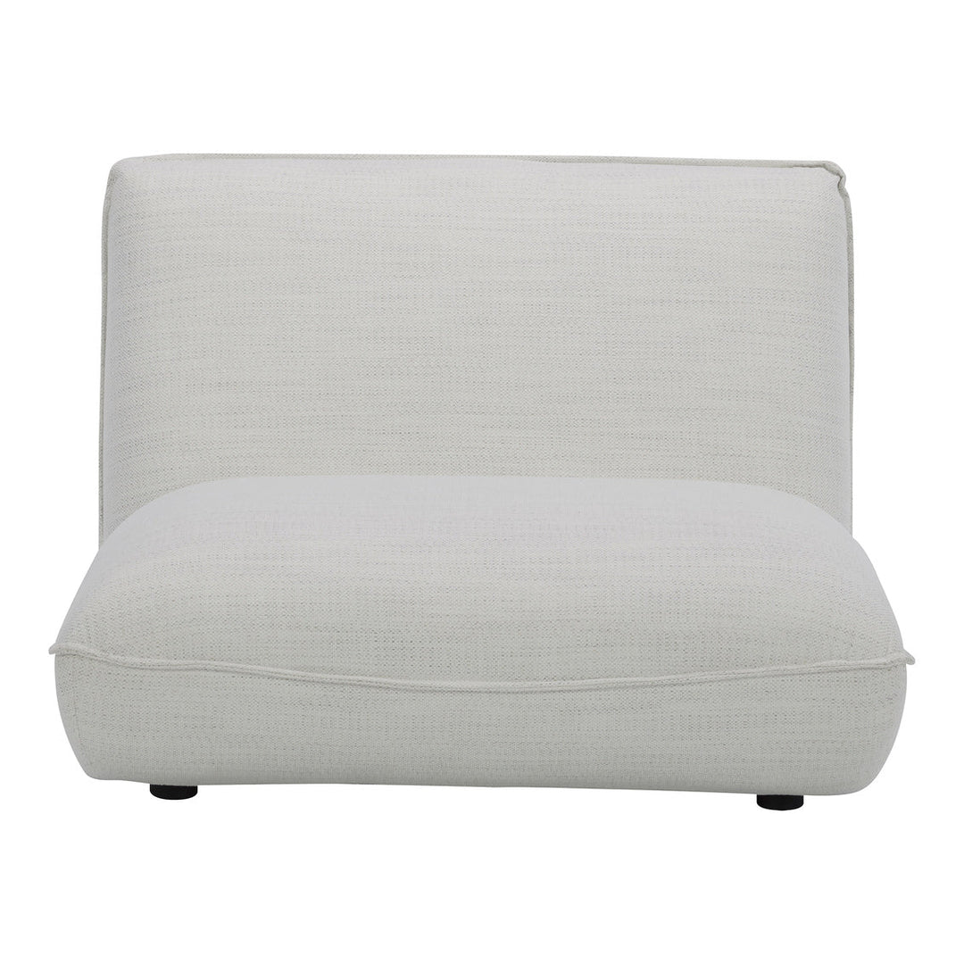 Zeppelin Slipper Chair Salt Stone White