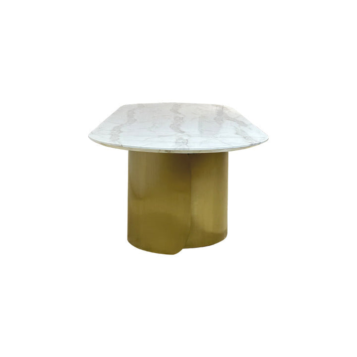 Oval Marble Dining Table -8 Persons