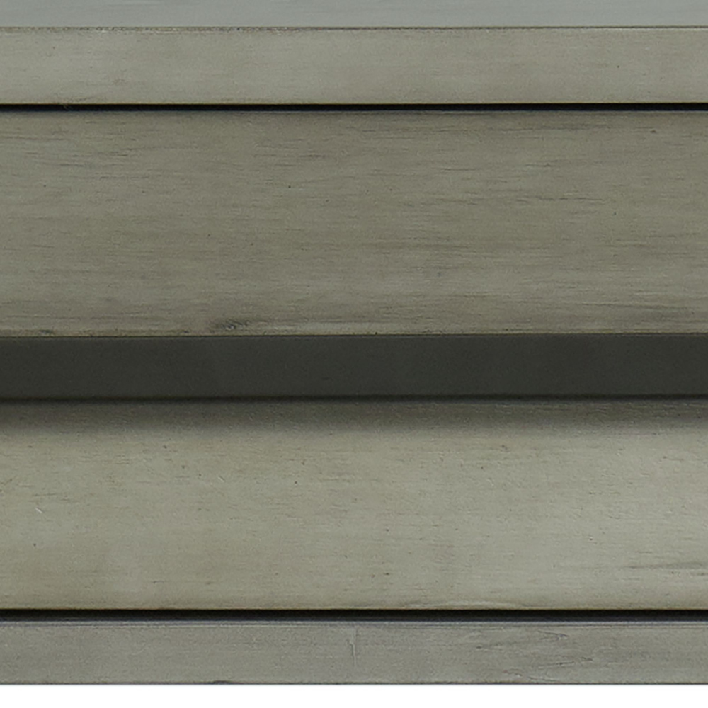 Gordon Rectangular End Table In Grey