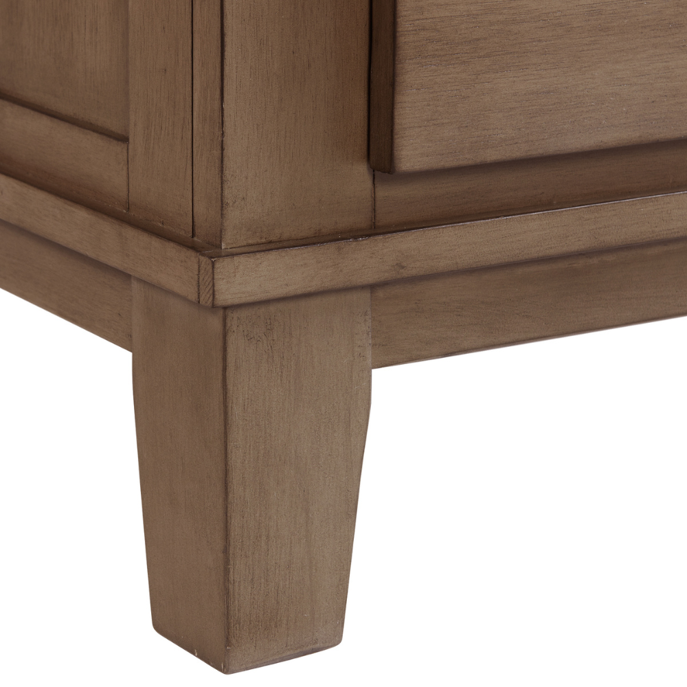 Jolene 2-Drawer Nightstand W/ Usb In Grey