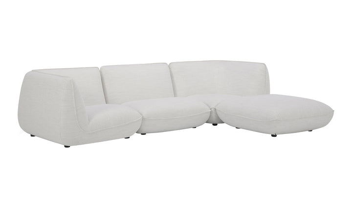 Zeppelin Lounge Modular Sectional Salt Stone White