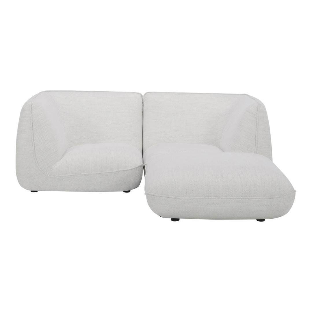 Zeppelin Nook Modular Sectional Salt Stone White