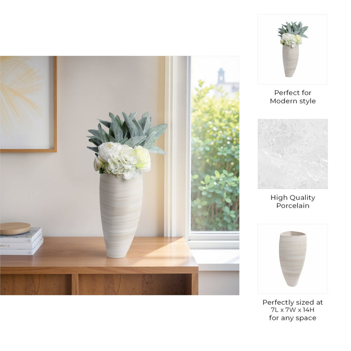 Asmara 3d Printed Porcelain Vase, Multi