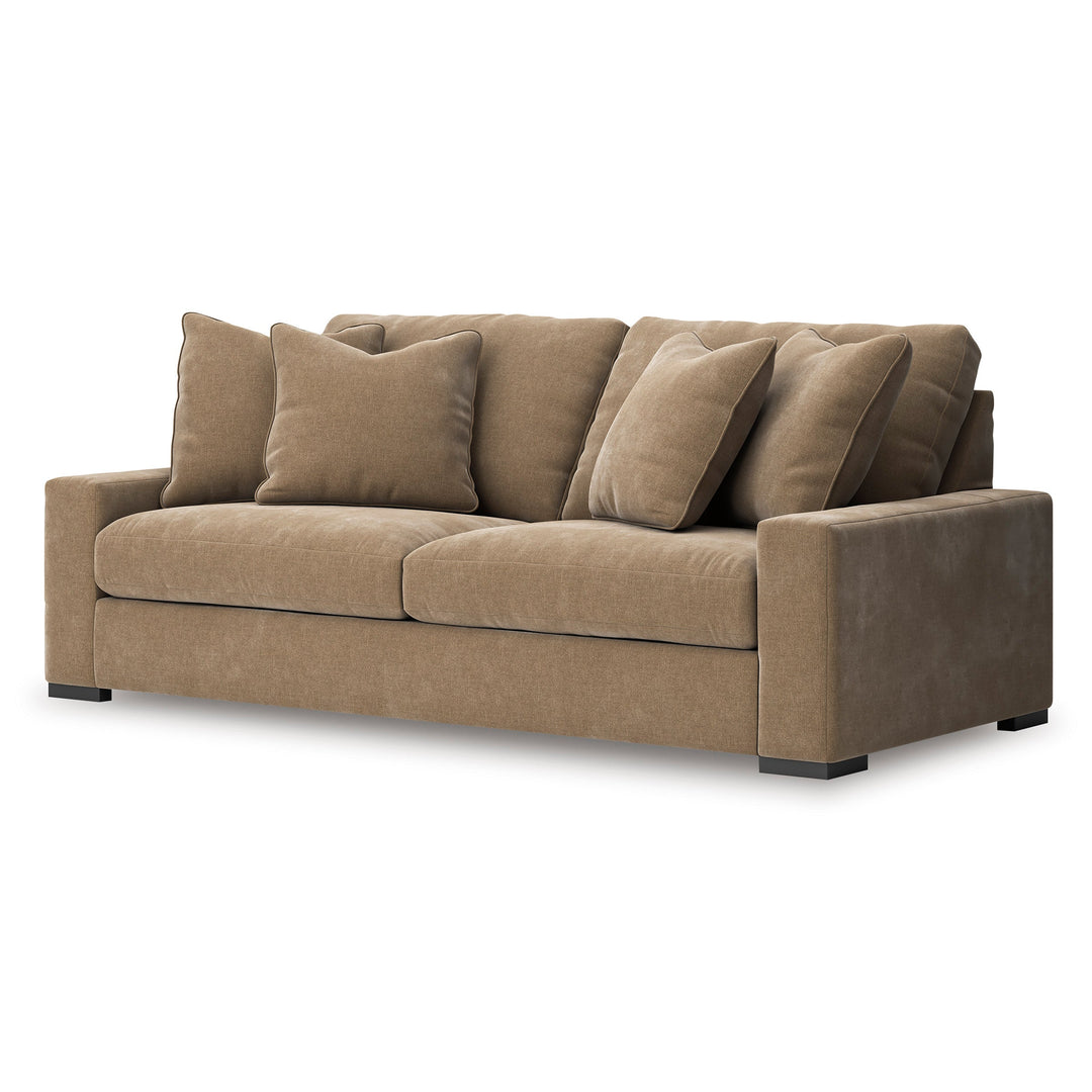 Calden Sofa Set with 2 Free Dual Table Lamp Black