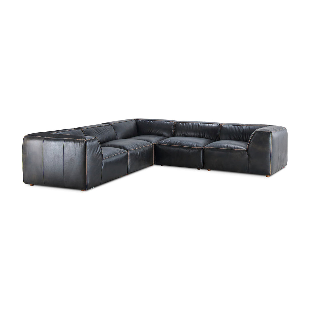 Luxe Classic L Modular Sectional Antique Black