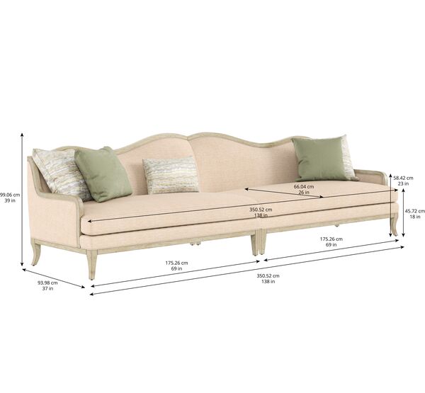 754 - Assemblage Emerald - LAF Sofa