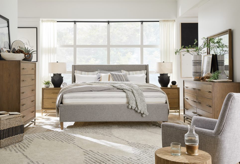 Lindon grey King bedroom Set