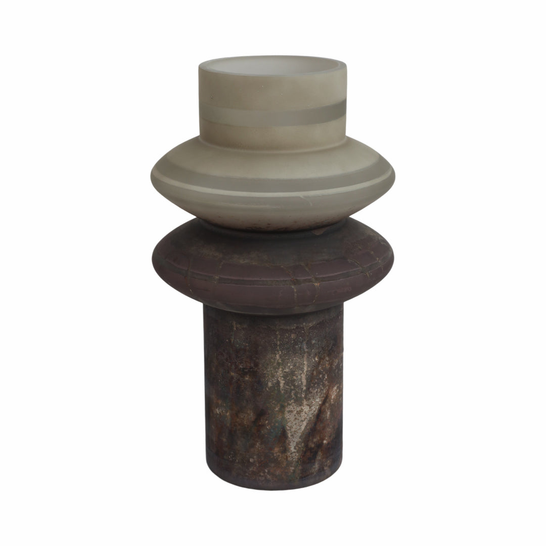 Quimper Glass Vase