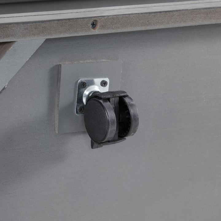 Rina Three Pack Occasional Set, Coffee W/ Casters In Grey