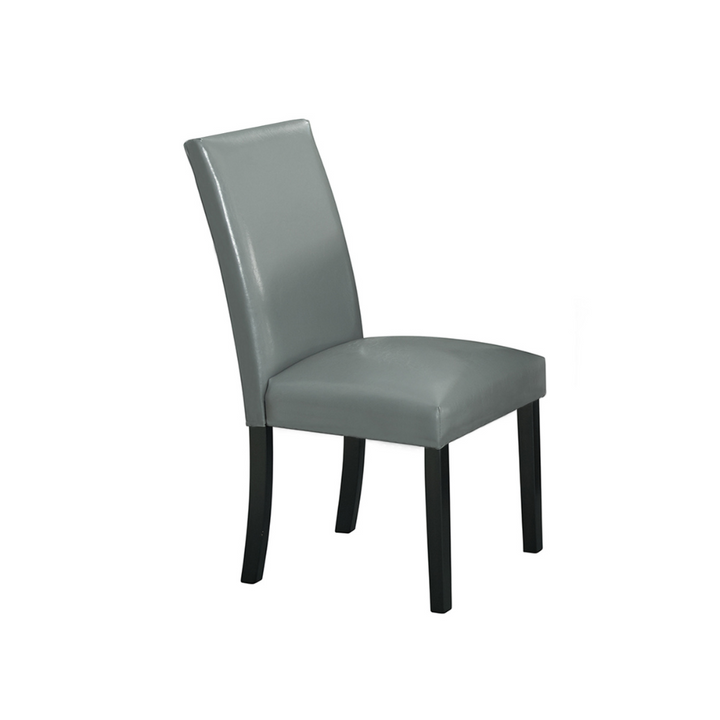 Meridian Side Chair W/Grey Pu No Nailhead