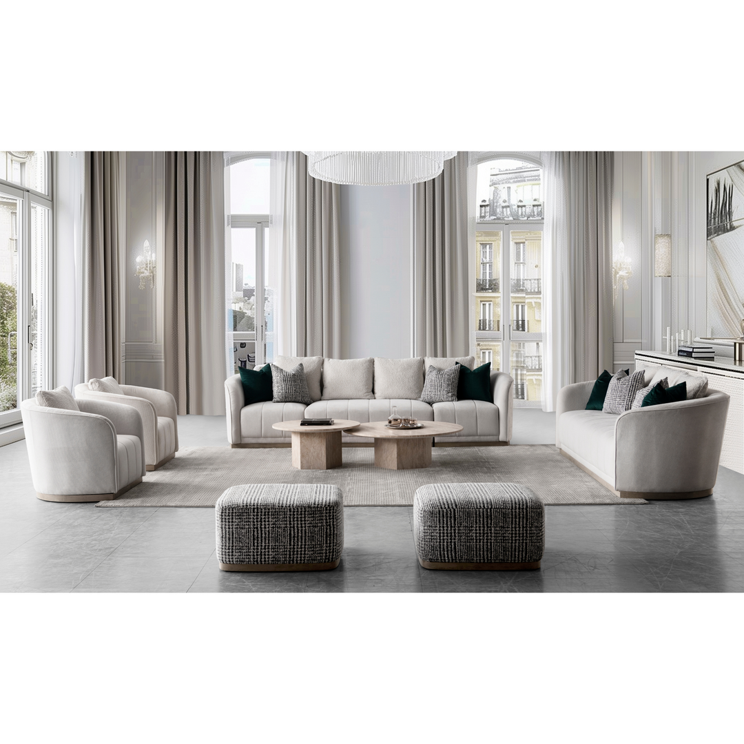 Sebastian Beige Sofa (233cm)