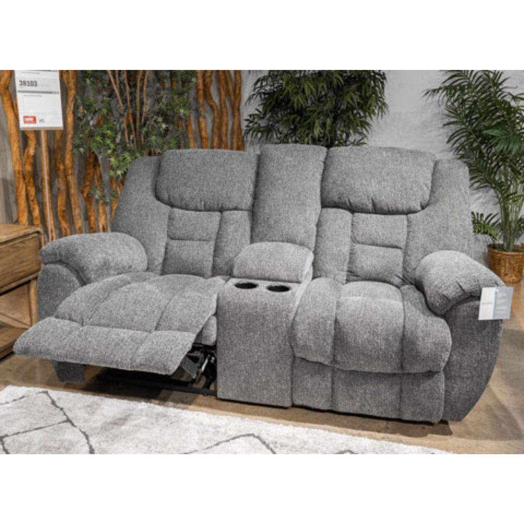 Foreside Reclining Loveseat with Console