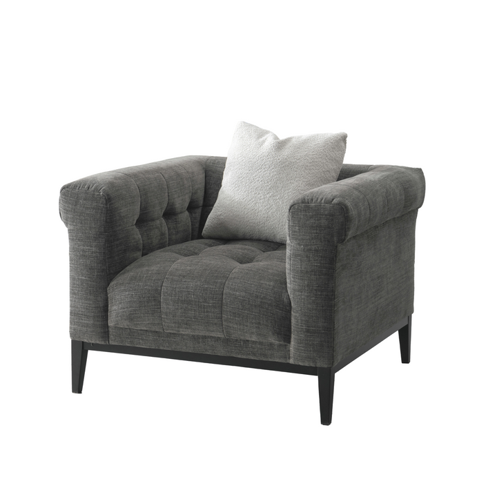 María Charcoal Sofa Set