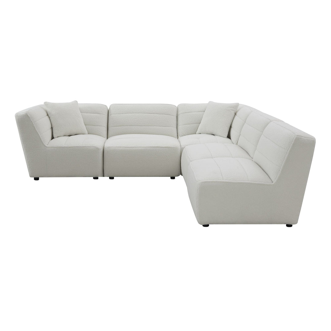 Defender Sectional Armless Chair In White