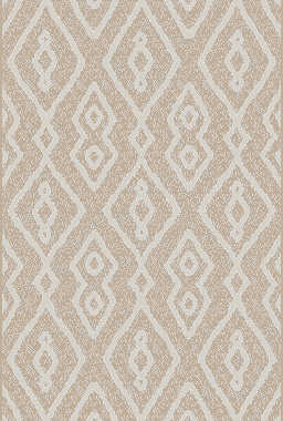 Beige and white geometric rug