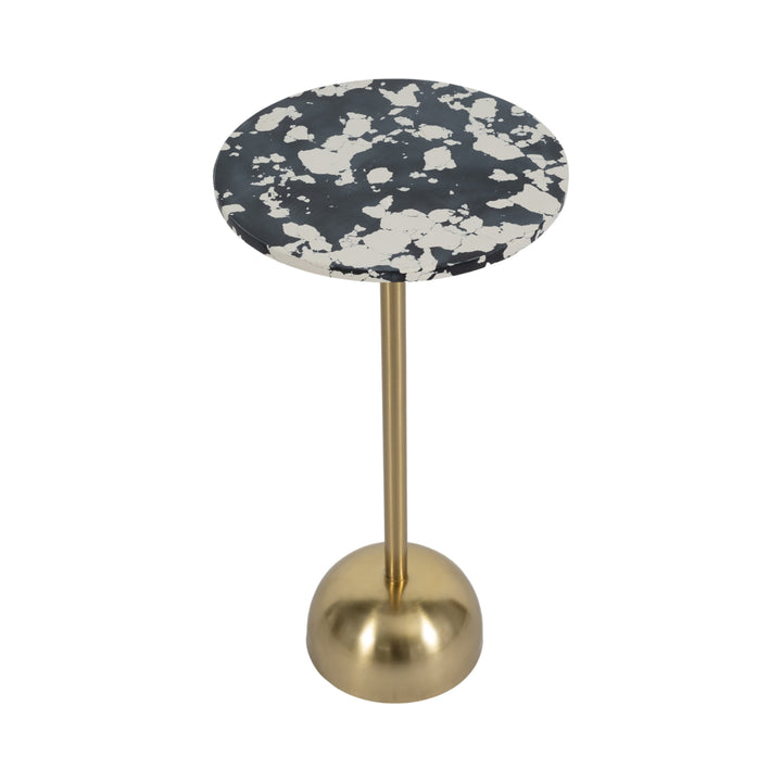 25" HATHIE GOLD ACCENT TABLE, KD