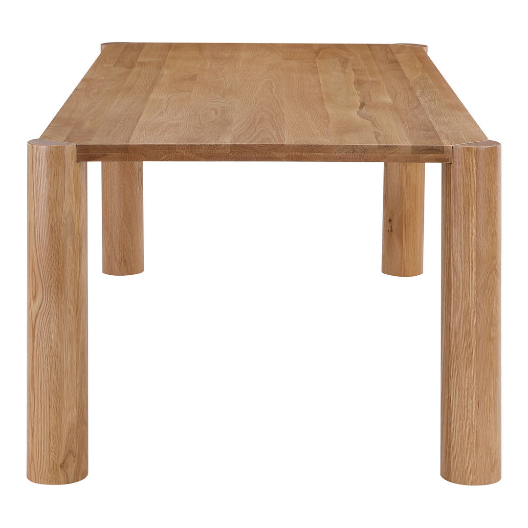 Post Dining Table Small Oak Natural