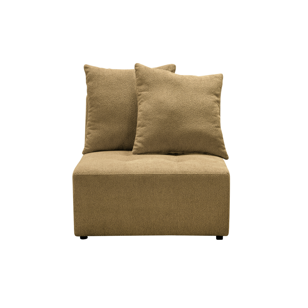 Daniela Mustard Yellow Armless Chair W86