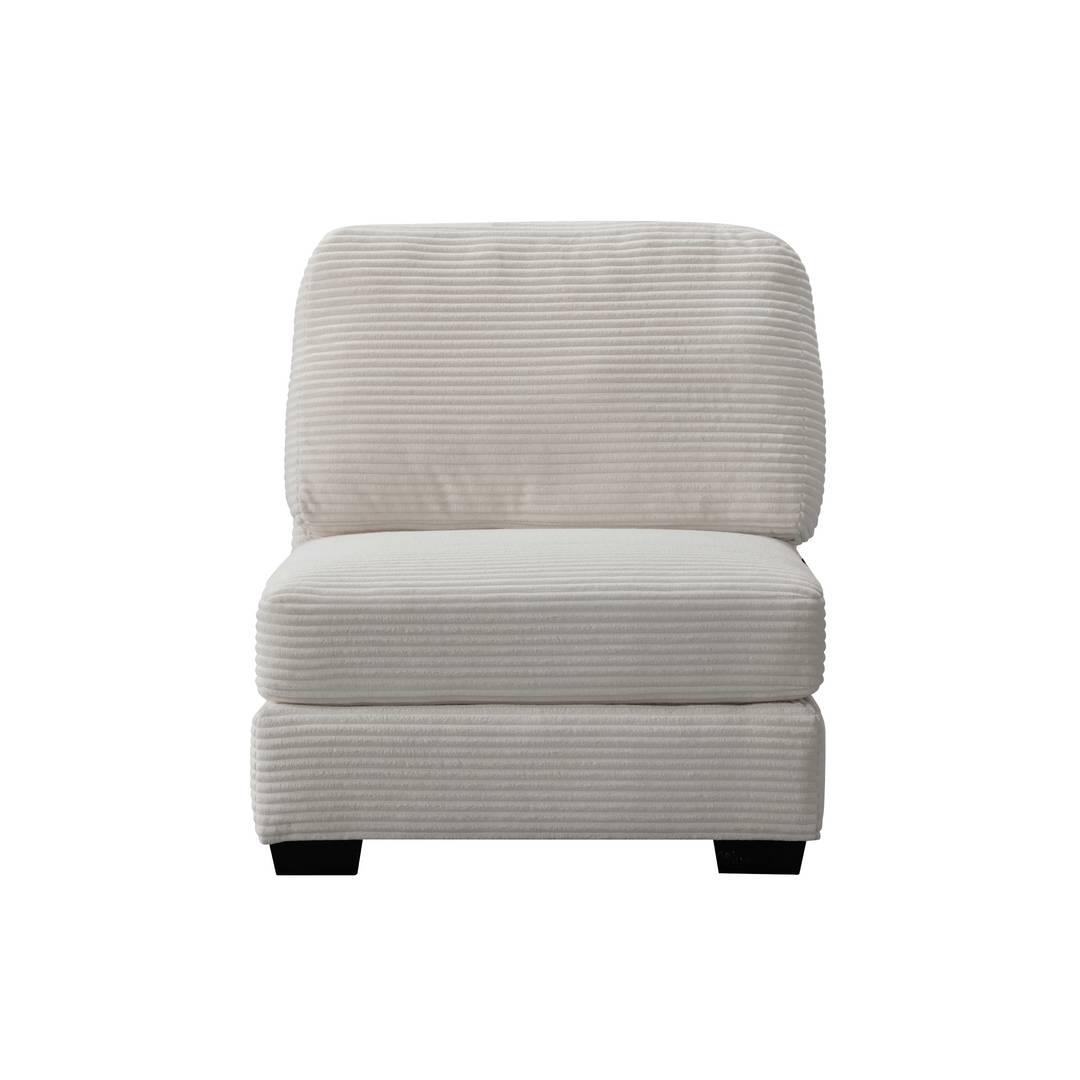 Luna Cream Armless Chair W88