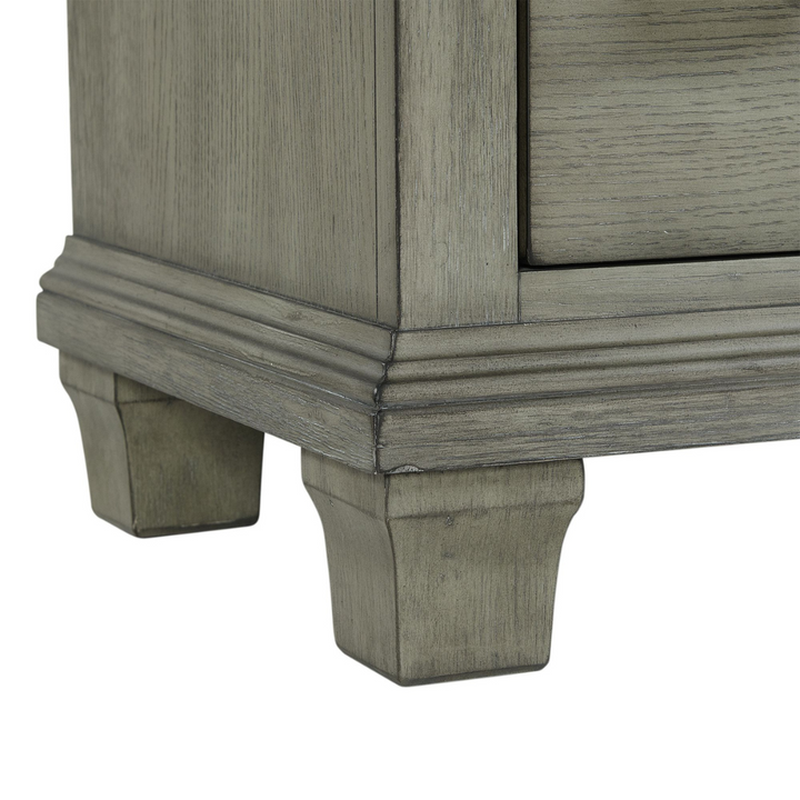 Crawford Dresser & Mirror Set Grey