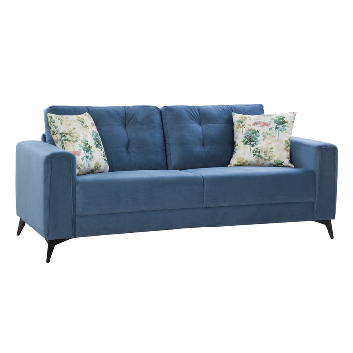 Brandon Beloved Dark Blue Sofa Set