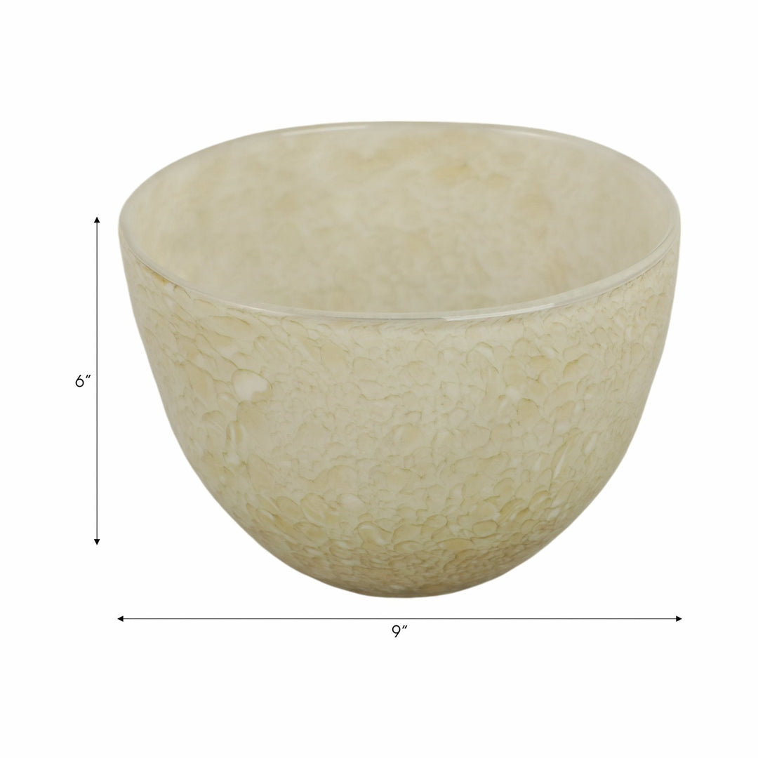 9" Addis Green Glass Bowl