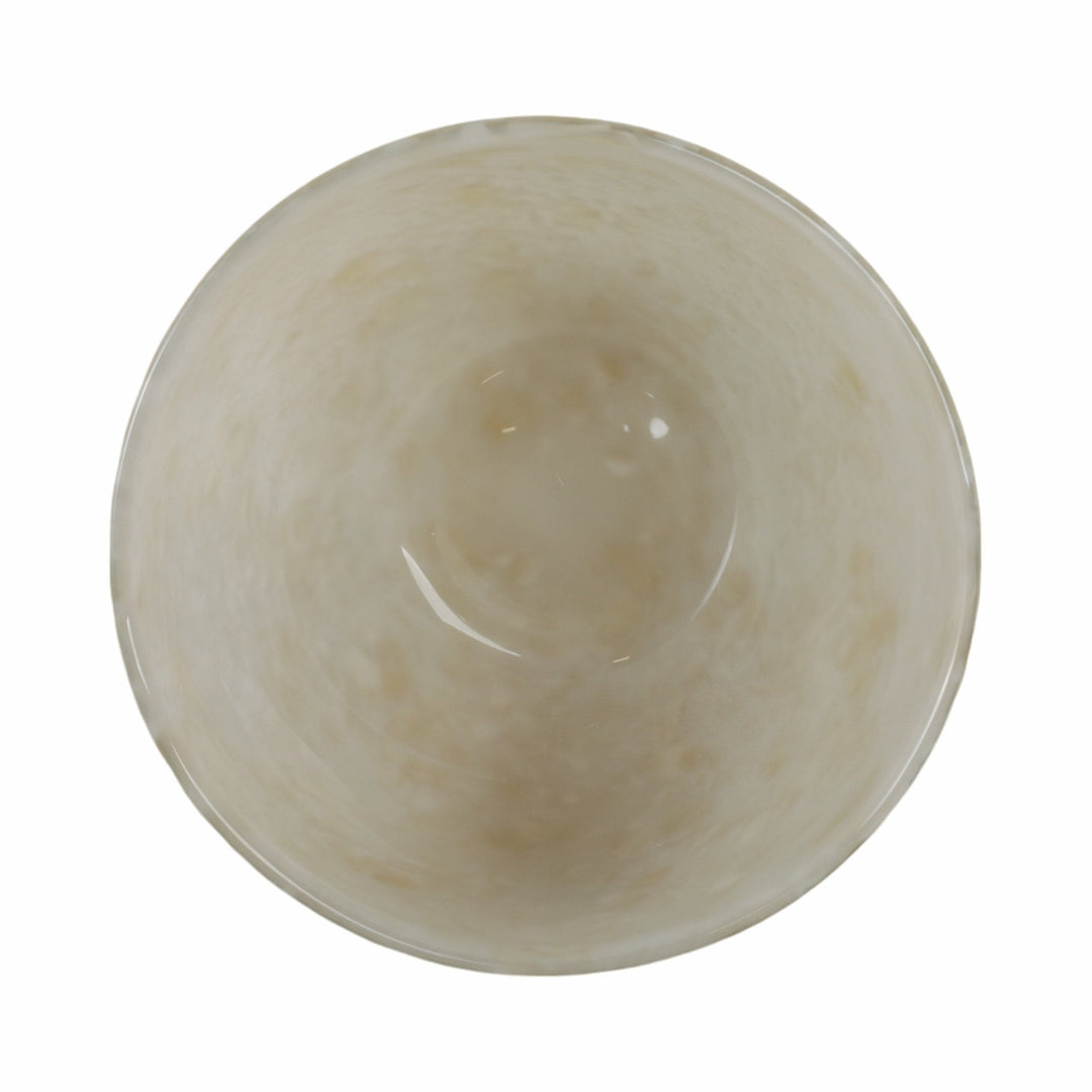 9" Durban Cream Glass Bowl