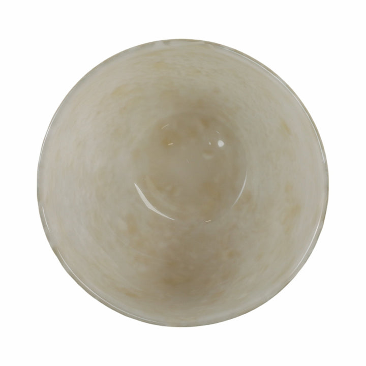 9" Durban Cream Glass Bowl