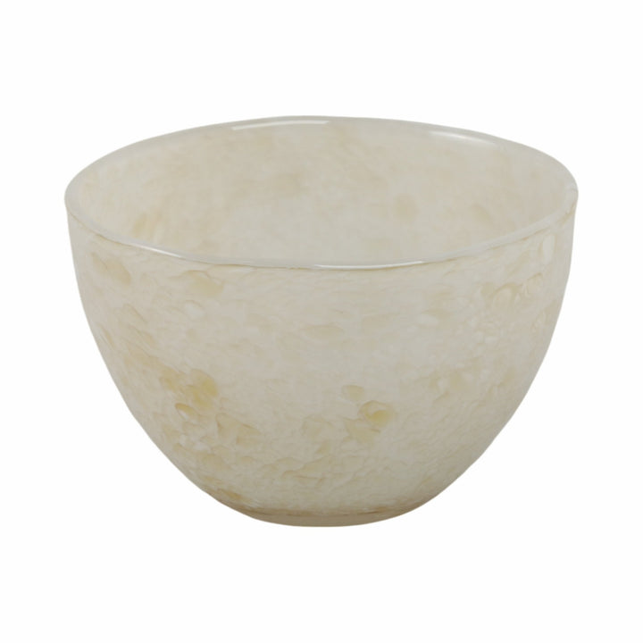 9" Durban Cream Glass Bowl