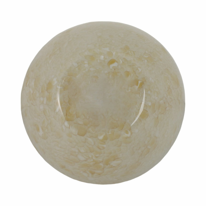 9" Durban Cream Glass Bowl