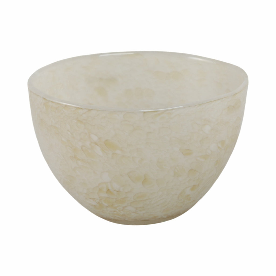 9" Durban Cream Glass Bowl