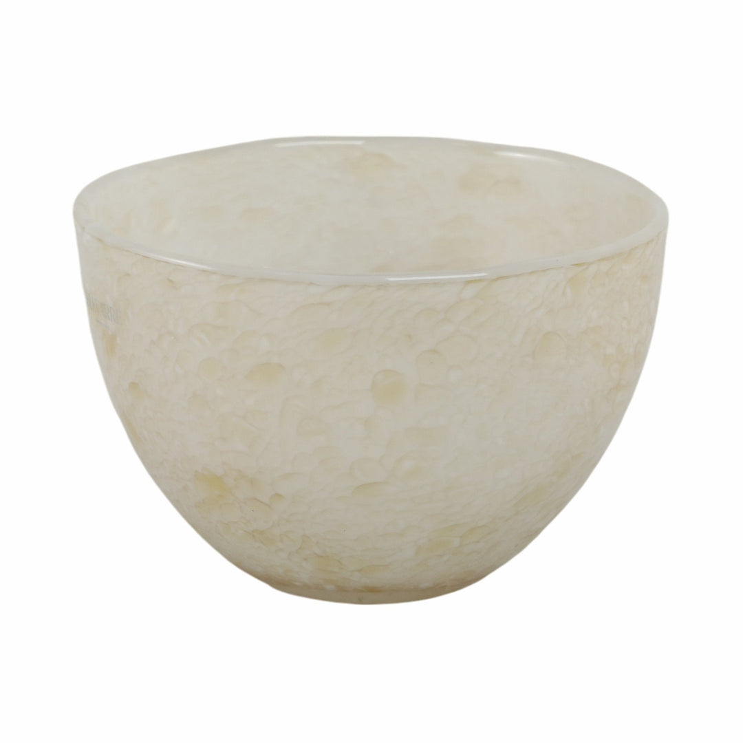 9" Durban Cream Glass Bowl