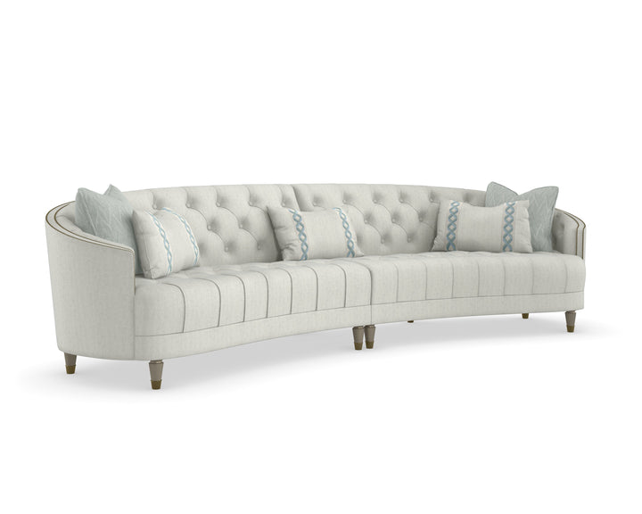 Classic Elegance - Sky Blue Sofa Set