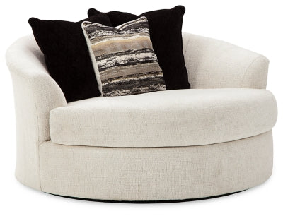 Oversized Round Swivel Chair